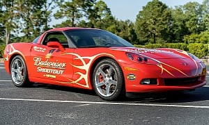 2007 Budweiser Shootout Chevy Corvette Can Be Had with Just 1,500 Miles