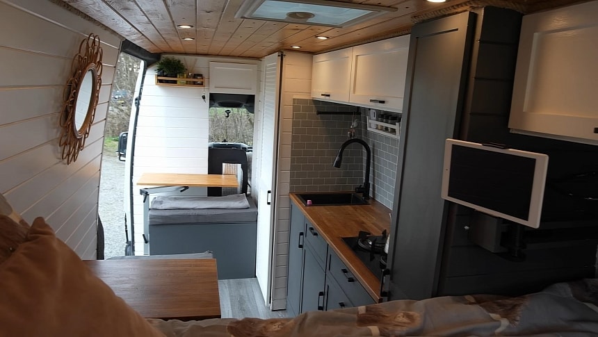 2007 Sprinter Camper Conversion Hides a Comfy Interior With All You Need To Enjoy Van Life