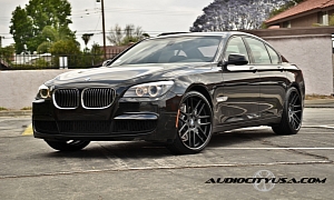2011 BMW F01 7 Series on Gianelle Wheels Rides Low