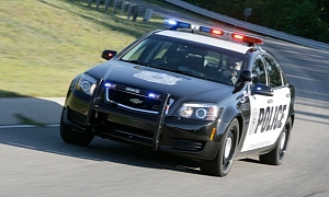 2011 Chevrolet Caprice Police Car Patrolling the Streets