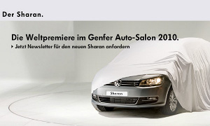 2011 Volkswagen Sharan Teased Ahead of Geneva