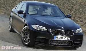 2012 BMW M5 in Individual Frozen Black Surfaces