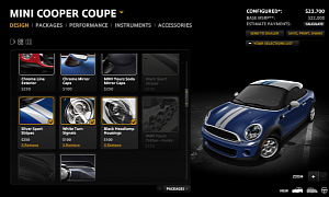 2012 MINI Coupe US Online Configurator Goes Live