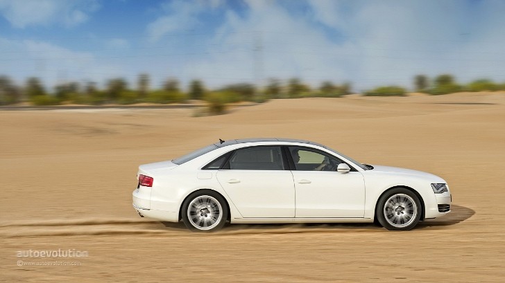 2013 Audi A8 L desert driving