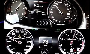 2013 Audi S8 vs 2014 Mercedes S63 AMG 4Matic