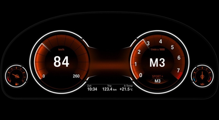 2013 BMW 5-Series display
