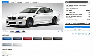 2013 BMW M5 Online Configurator Launched: Build Your Own!