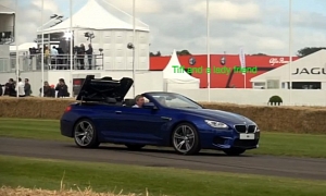 2013 BMW M6 Coupe and Cabrio at Goodwood with Tiff Needell