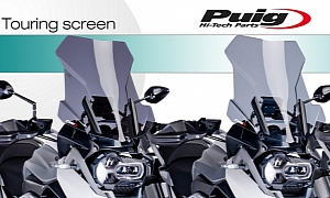 2013 BMW R1200GS Gets New Touring Windscreens from Puig