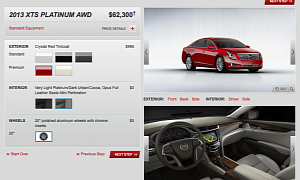 2013 Cadillac XTS Configurator: Build Your Own