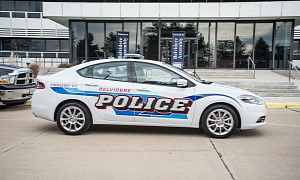 2013 Dodge Dart Plays Police Car Role in Belvidere