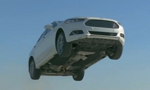 2013 Ford Fusion Jumps off a Cliff in TV Commercial