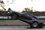 2013 Ford Mustang Cobra Jet Shows Wheelie, then Crashes