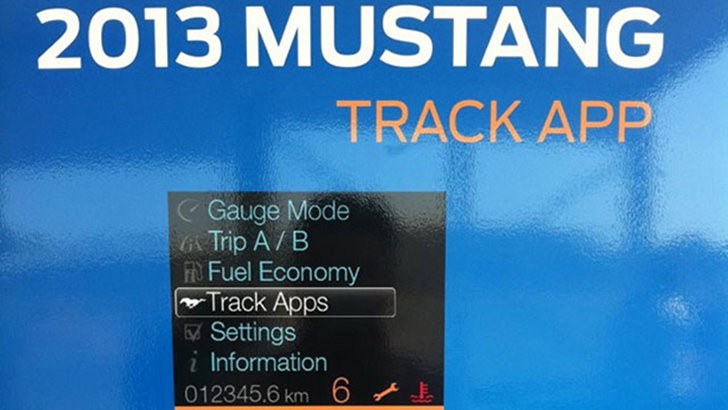 2013 Ford Mustang track app