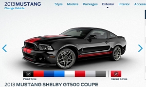 2013 Ford Shelby GT500 Pricing and Configurator