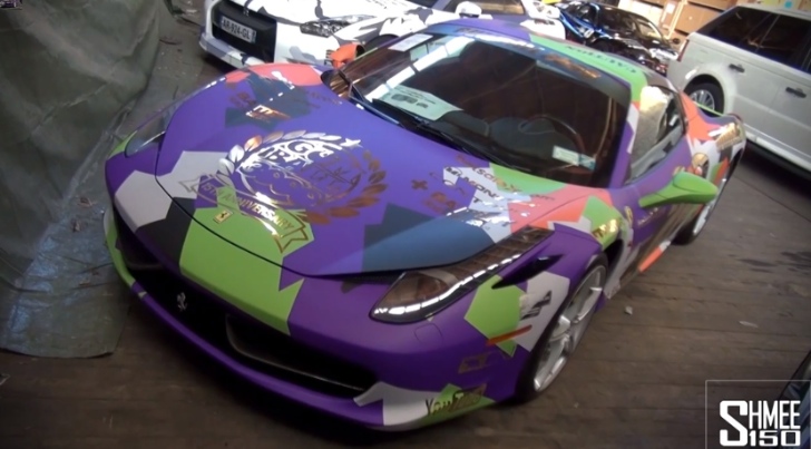 Ferrari 458 Spider in Psychedelic Camo for Gumball 2013