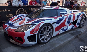 2013 Gumball 3000: Koenigsegg Gets Norway Flag Wrap