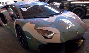 2013 Gumball 3000: Lamborghini Aventador Camo for Team Wolfpack