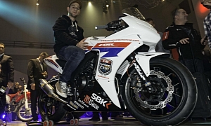2013 Honda CBR500R Launched by World Superbike Rider Jonathan Rea