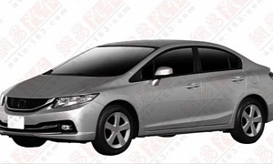 2013 Honda Civic Sedan Patent Drawings Surface in China