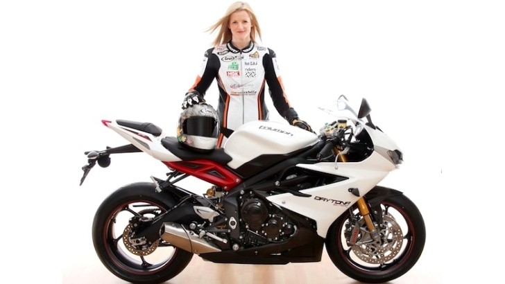 Maria Costello is a girl and she rides in the 2013 IOM TT