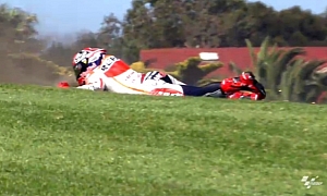 2013 MotoGP: Lorenzo Fastest in Practice, Marquez Crashes at Lukey Heights