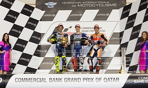 2013 MotoGP: Lorenzo, Rossi and Marquez on the Podium