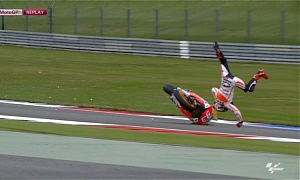 2013 MotoGP: Marc Marquez Crashes Violently in FP3