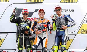 2013 MotoGP: Marquez Wins at Sachsenring, Consecutive Podiums for Crutchlow and Rossi