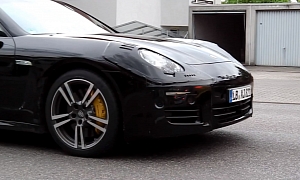 2013 Porsche Panamera Facelift Spotted Again