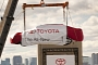 2013 Toyota Avalon Hoisted into New York