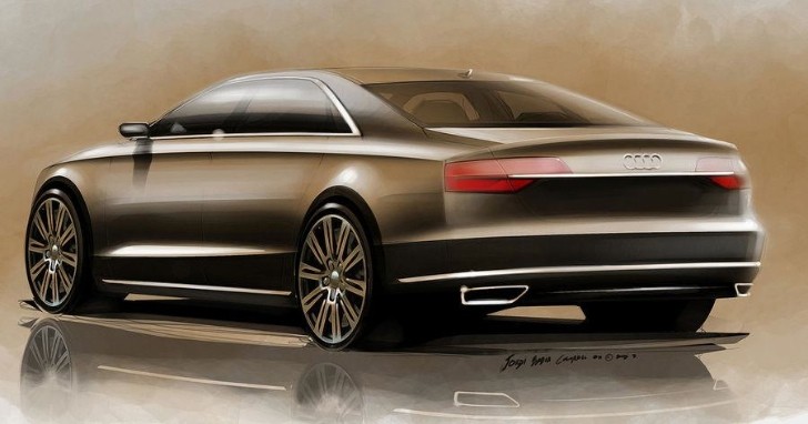 2014 Audi A8 Facelift Sketch