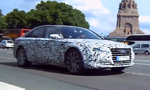 2015 Audi A8 Facelift Spied on the Road
