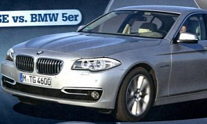 2014 BMW 5-Series Facelift Shown in Magazine Scan