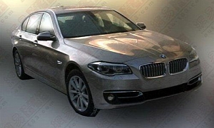 2014 BMW 5 Series Facelift Spotted Undisguised in China