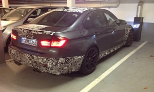 2014 BMW F80 M3 Sounds Weird in a Underground Parking Lot
