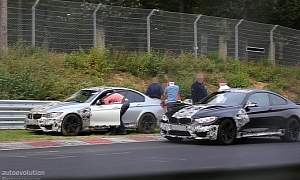 2014 BMW M3 Prototype Crashed on the Nurburgring
