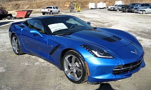 2014 Corvette Premier Edition Driven Through Dealership Window Offered at Discount