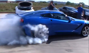 2014 Corvette Stingray Burnout