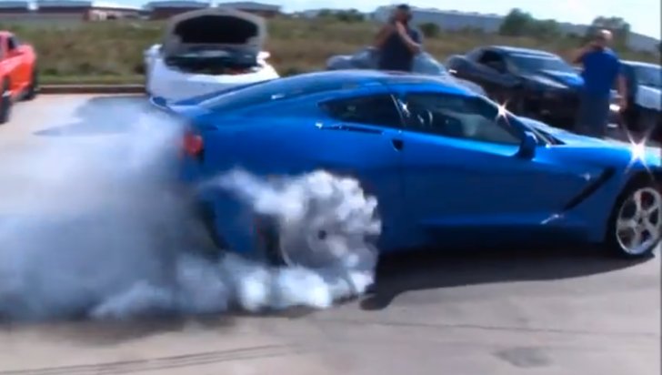 2014 Corvette Stingray burnout