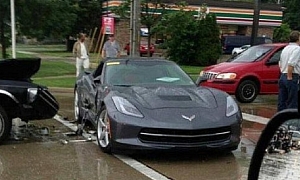 2014 Corvette Stingray Crashed While Testing in Michigan