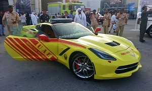 2014 Corvette Stingray Fires Up Dubai Fire Brigade