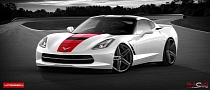2014 Corvette Stingray on Vossen Wheels (Rendering)