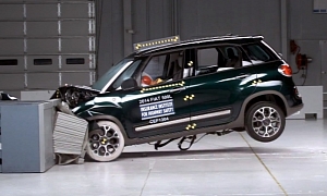 2014 Fiat 500L IIHS Crash Test: Top Safety Pick