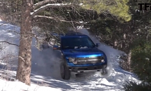 2014 Ford F-150 SVT Raptor Hits the Snow