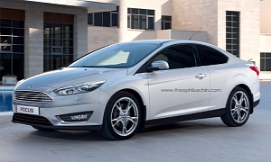 2014 Ford Focus Facelift Rendered as Coupe