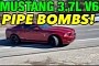 2014 Ford Mustang With "Pype Bombs" and Resonator Delete Almost Sounds Like a V8
