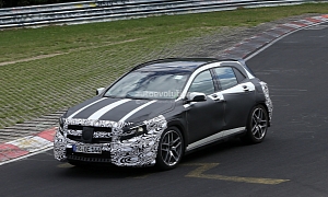 2014 GLA 45 AMG Spotted While Testing on the Nordschleife
