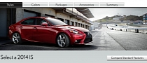2014 Lexus IS Online Configurator Available in the US