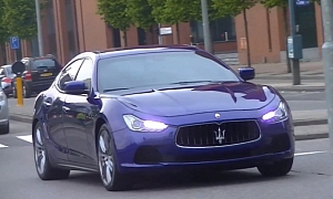 2014 Maserati Ghibli in Motion for the First Time